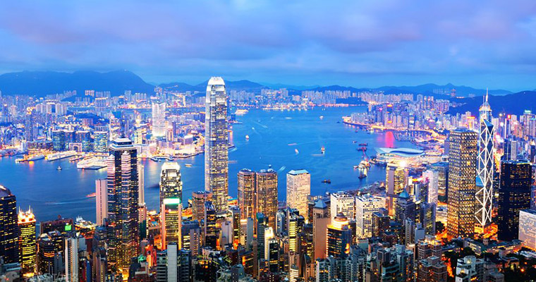 Dazzling Night View of Hong Kong China Visa Free and Visa Exemption
