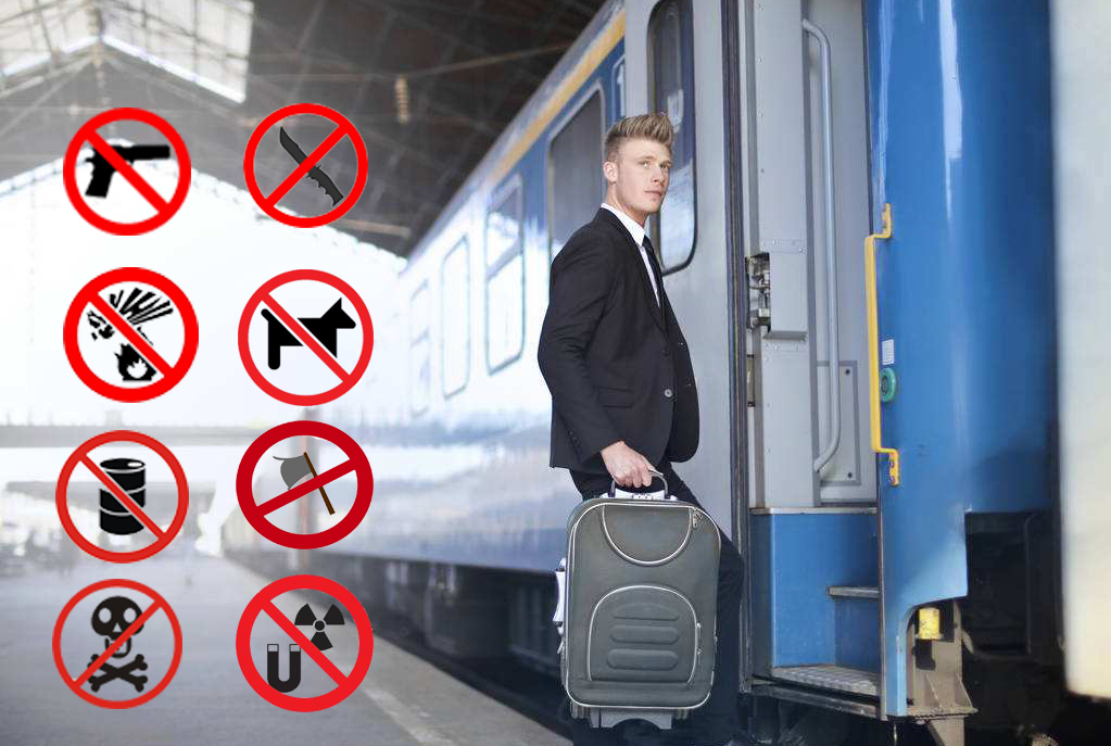 Prohibited Items to Take on Train Prohibited Items to Take on Train