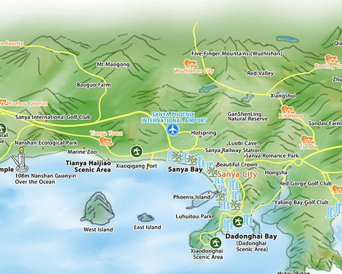 Sanya Tourist Map