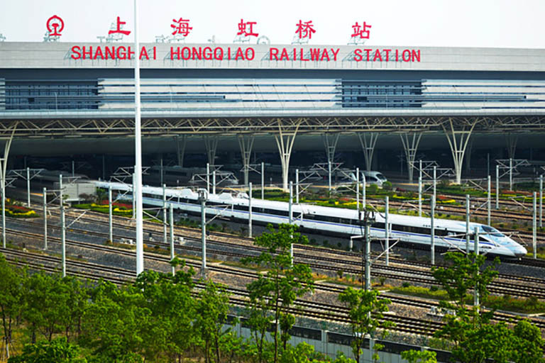 High Speed Bullet at Shanghai Hongqiao Railway Station How to Plan a Trip to Shanghai
