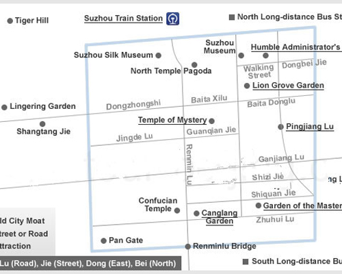 Suzhou Attraction Map